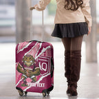 QLD Maroons Rugby Custom Luggage Cover Go Cane Toads Sporty Aboriginal Art