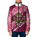 QLD Maroons Rugby Custom Padded Jacket Go Cane Toads Sporty Aboriginal Art