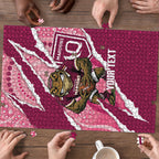 QLD Maroons Rugby Custom Puzzle Go Cane Toads Sporty Aboriginal Art