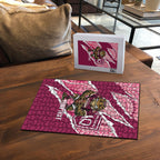QLD Maroons Rugby Custom Puzzle Go Cane Toads Sporty Aboriginal Art