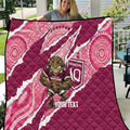 QLD Maroons Rugby Custom Quilt Go Cane Toads Sporty Aboriginal Art