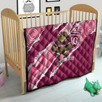 QLD Maroons Rugby Custom Quilt Go Cane Toads Sporty Aboriginal Art