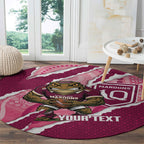 QLD Maroons Rugby Custom Round Carpet Go Cane Toads Sporty Aboriginal Art