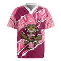 QLD Maroons Rugby Custom Rugby Jersey Go Cane Toads Sporty Aboriginal Art