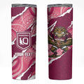 QLD Maroons Rugby Custom Skinny Tumbler Go Cane Toads Sporty Aboriginal Art
