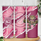 QLD Maroons Rugby Custom Skinny Tumbler Go Cane Toads Sporty Aboriginal Art