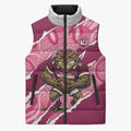 QLD Maroons Rugby Custom Sleeveless Puffer Jacket Go Cane Toads Sporty Aboriginal Art