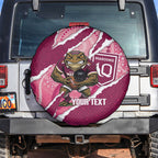QLD Maroons Rugby Custom Spare Tire Cover Go Cane Toads Sporty Aboriginal Art