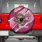 QLD Maroons Rugby Custom Spare Tire Cover Go Cane Toads Sporty Aboriginal Art