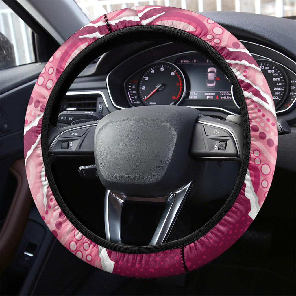 QLD Maroons Rugby Steering Wheel Cover Go Cane Toads Sporty Aboriginal Art
