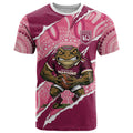 QLD Maroons Rugby Custom T Shirt Go Cane Toads Sporty Aboriginal Art