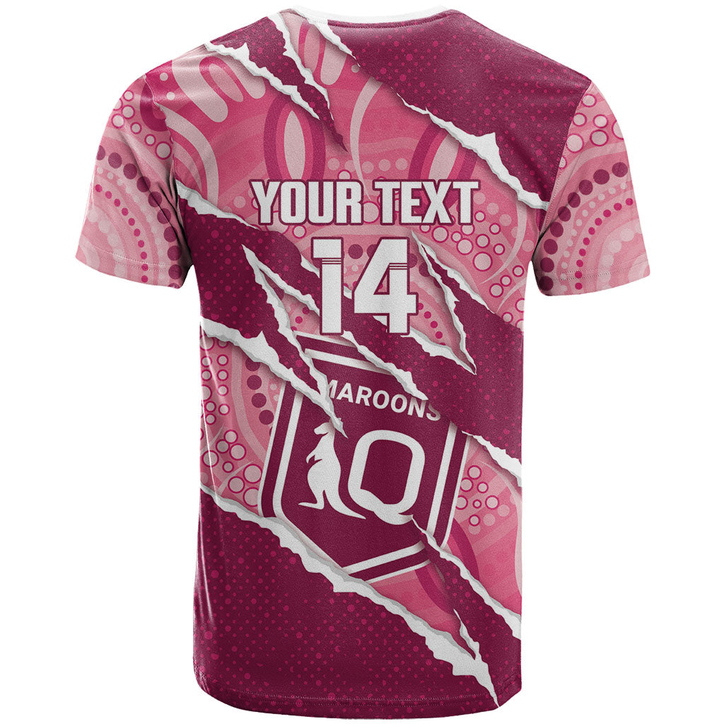 QLD Maroons Rugby Custom T Shirt Go Cane Toads Sporty Aboriginal Art