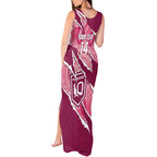 QLD Maroons Rugby Custom Tank Maxi Dress Go Cane Toads Sporty Aboriginal Art