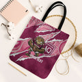 QLD Maroons Rugby Custom Tote Bag Go Cane Toads Sporty Aboriginal Art
