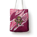 QLD Maroons Rugby Custom Tote Bag Go Cane Toads Sporty Aboriginal Art