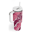 QLD Maroons Rugby Custom Tumbler With Handle Go Cane Toads Sporty Aboriginal Art