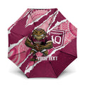 QLD Maroons Rugby Custom Umbrella Go Cane Toads Sporty Aboriginal Art