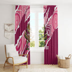 QLD Maroons Rugby Custom Window Curtain Go Cane Toads Sporty Aboriginal Art