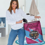 QLD Maroons and NSW Blues Personalised Laundry Basket Cockroaches Cane Toads Together