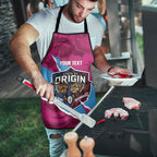 QLD Maroons and NSW Blues Personalised Apron Cockroaches Cane Toads Together