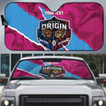 QLD Maroons and NSW Blues Personalised Auto Sun Shade Cockroaches Cane Toads Together