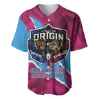QLD Maroons and NSW Blues Personalised Baseball Jersey Cockroaches Cane Toads Together