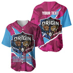 QLD Maroons and NSW Blues Personalised Baseball Jersey Cockroaches Cane Toads Together