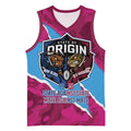 QLD Maroons and NSW Blues Personalised Basketball Jersey Cockroaches Cane Toads Together