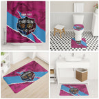 QLD Maroons and NSW Blues Personalised Bathroom Set Cockroaches Cane Toads Together