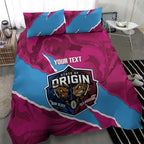 QLD Maroons and NSW Blues Personalised Bedding Set Cockroaches Cane Toads Together