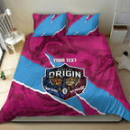 QLD Maroons and NSW Blues Personalised Bedding Set Cockroaches Cane Toads Together