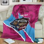 QLD Maroons and NSW Blues Personalised Blanket Cockroaches Cane Toads Together