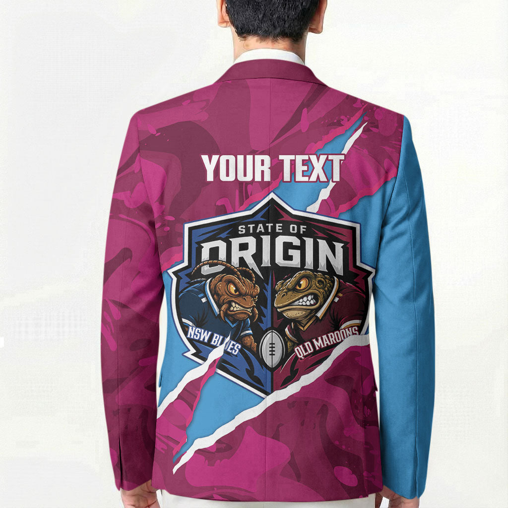QLD Maroons and NSW Blues Personalised Blazer Cockroaches Cane Toads Together