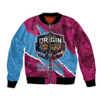 QLD Maroons and NSW Blues Personalised Bomber Jacket Cockroaches Cane Toads Together