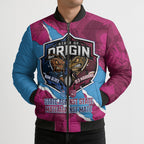 QLD Maroons and NSW Blues Personalised Bomber Puffer Jacket Cockroaches Cane Toads Together