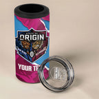 QLD Maroons and NSW Blues Personalised 4 in 1 Can Cooler Tumbler Cockroaches Cane Toads Together