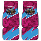 QLD Maroons and NSW Blues Personalised Car Mats Cockroaches Cane Toads Together