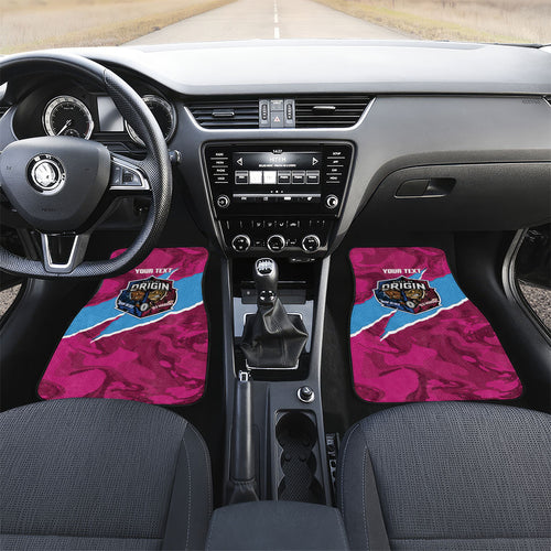 QLD Maroons and NSW Blues Personalised Car Mats Cockroaches Cane Toads Together
