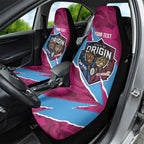 QLD Maroons and NSW Blues Personalised Car Seat Cover Cockroaches Cane Toads Together