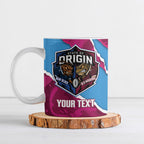 QLD Maroons and NSW Blues Personalised Ceramic Mug Cockroaches Cane Toads Together