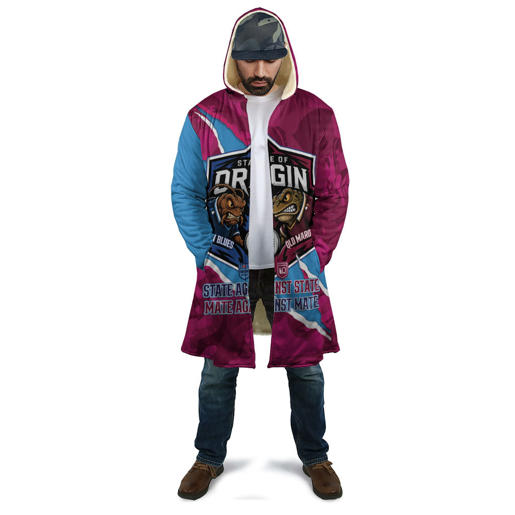 QLD Maroons and NSW Blues Personalised Cloak Cockroaches Cane Toads Together