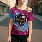 QLD Maroons and NSW Blues Personalised Cross Shoulder Shirt Cockroaches Cane Toads Together