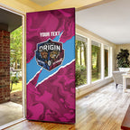 QLD Maroons and NSW Blues Personalised Door Cover Cockroaches Cane Toads Together
