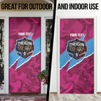 QLD Maroons and NSW Blues Personalised Door Cover Cockroaches Cane Toads Together