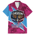 QLD Maroons and NSW Blues Personalised Family Matching Long Sleeve Bodycon Dress and Hawaiian Shirt Cockroaches Cane Toads Together
