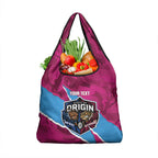 QLD Maroons and NSW Blues Personalised Grocery Bag Cockroaches Cane Toads Together