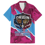 QLD Maroons and NSW Blues Personalised Hawaiian Shirt Cockroaches Cane Toads Together