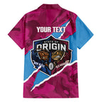 QLD Maroons and NSW Blues Personalised Hawaiian Shirt Cockroaches Cane Toads Together