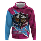 QLD Maroons and NSW Blues Personalised Hoodie Cockroaches Cane Toads Together