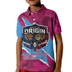QLD Maroons and NSW Blues Personalised Kid Polo Shirt Cockroaches Cane Toads Together
